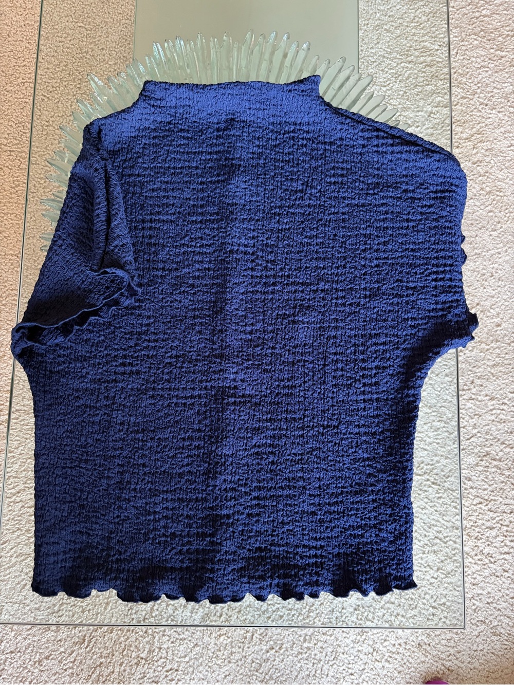 💜 Reitmans Navy Smocked Top